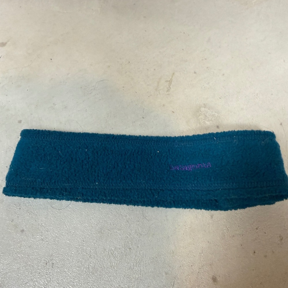 Patagonia Vintage Synchilla Fleece Headband Teal Blue Unisex One Size USA